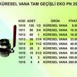 KÜRESL VANA TAM GEÇİŞLİ EKO PN 25